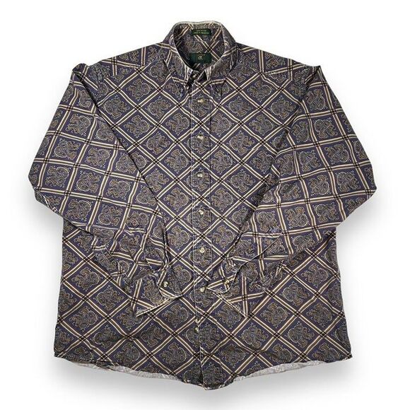 Vintage Club Room Button‎ Down Shirt Mens Medium  Purple - Picture 1 of 8